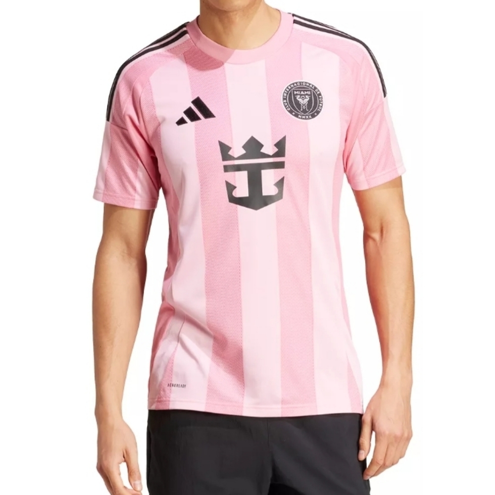 adidas Adult Inter Miami CF 2025 2026 Pink Replica Jersey Medium Messi Slim fit